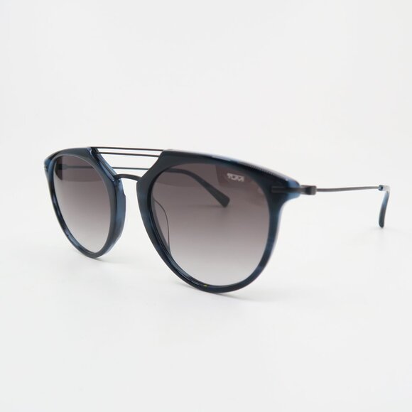 Tumi STU503 06LB 53mm Navy & Black Tortoise Gradient Unisex New Sunglasses.